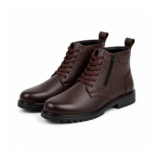 Rough Leather Boots Brown 206