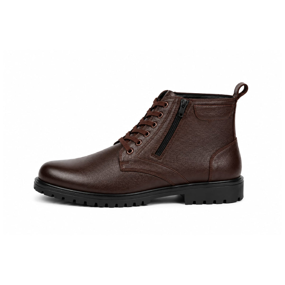 Rough Leather Boots Brown 206