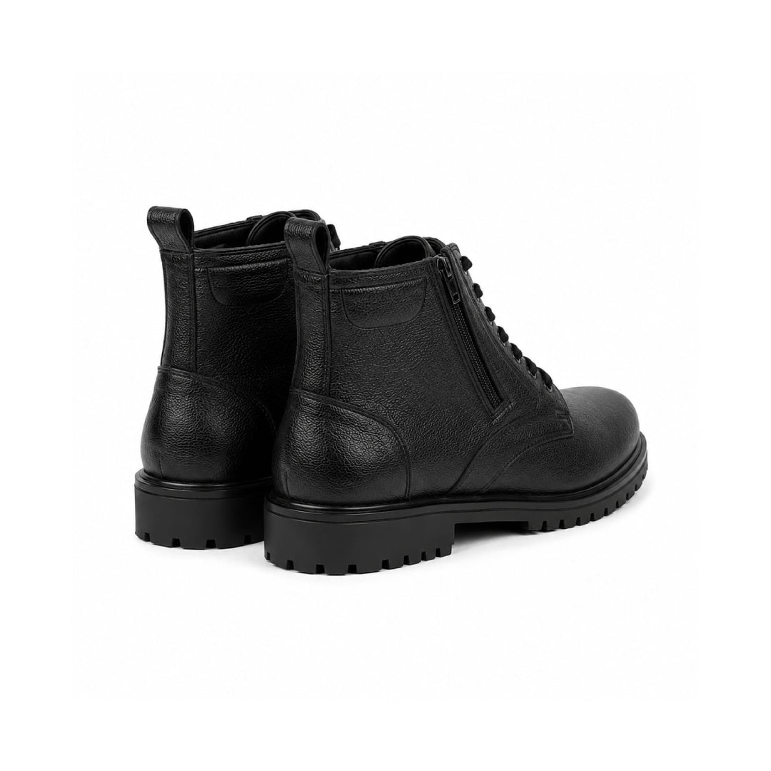 Rough Leather Boots Black 205