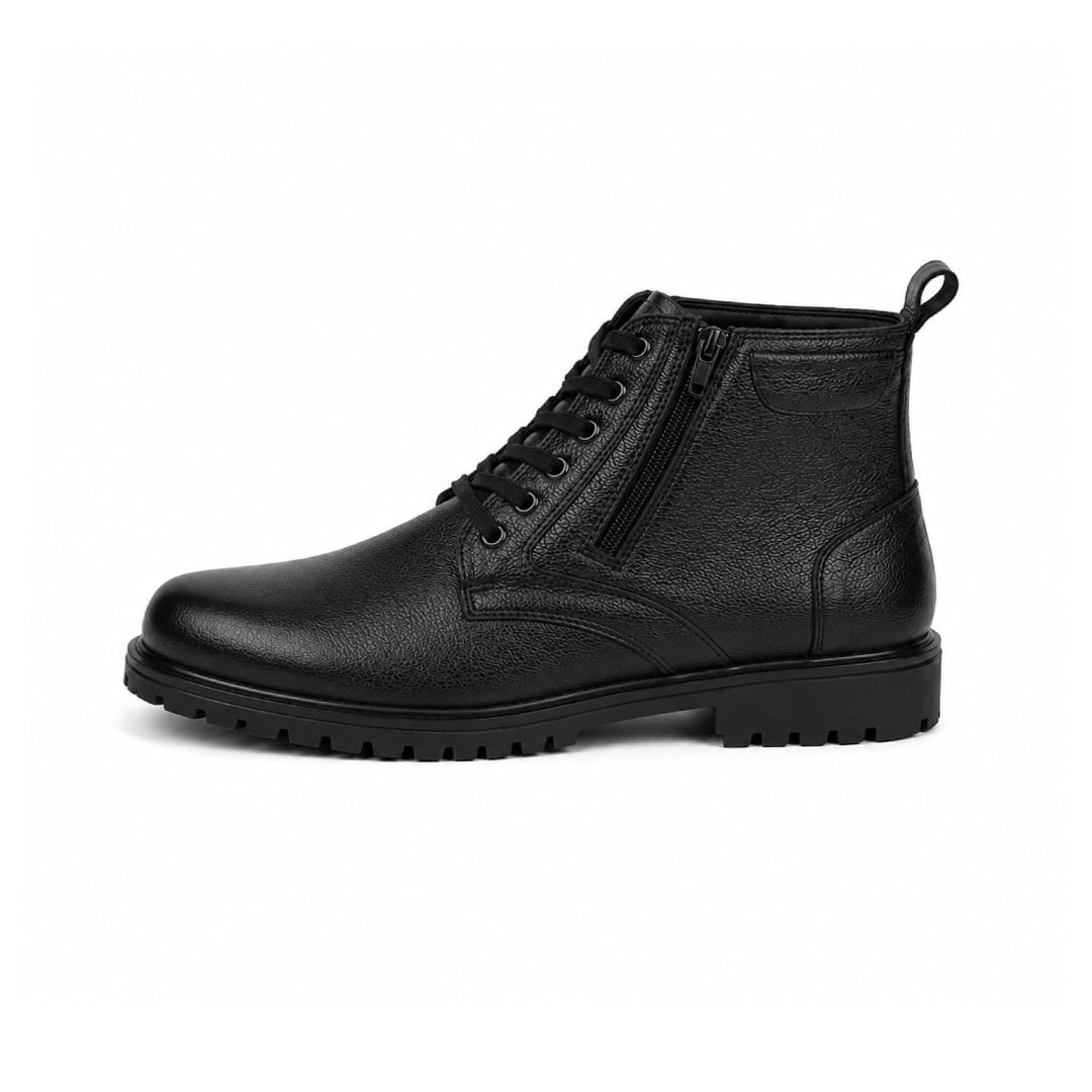 Rough Leather Boots Black 205
