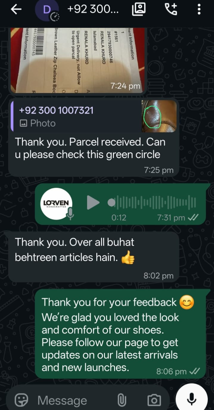 Lorven customer review
