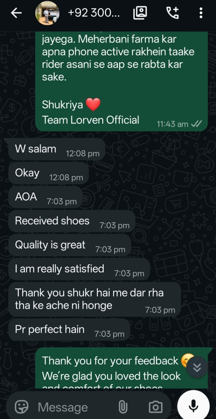 Lorven customer review