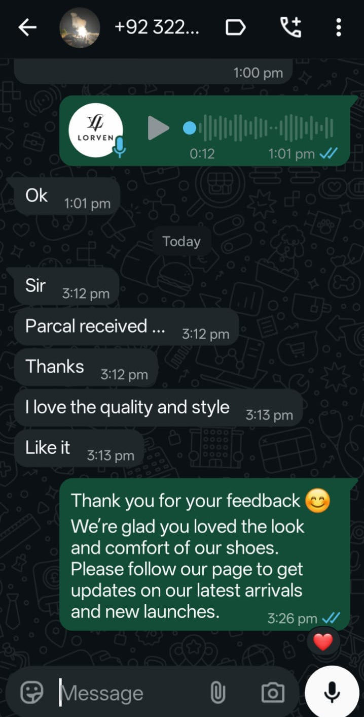 Lorven customer review