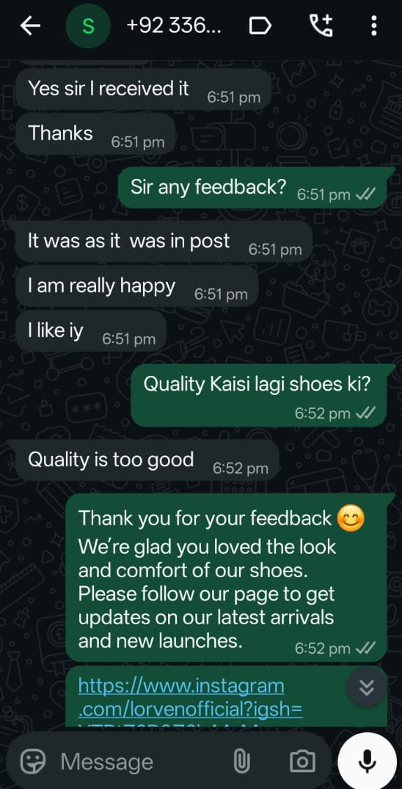Lorven customer review